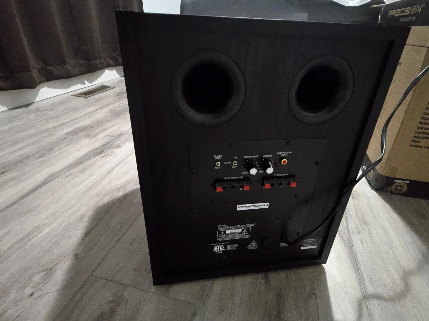 Precision Acoustics Hi-Def Series HDS10 Subwoofer