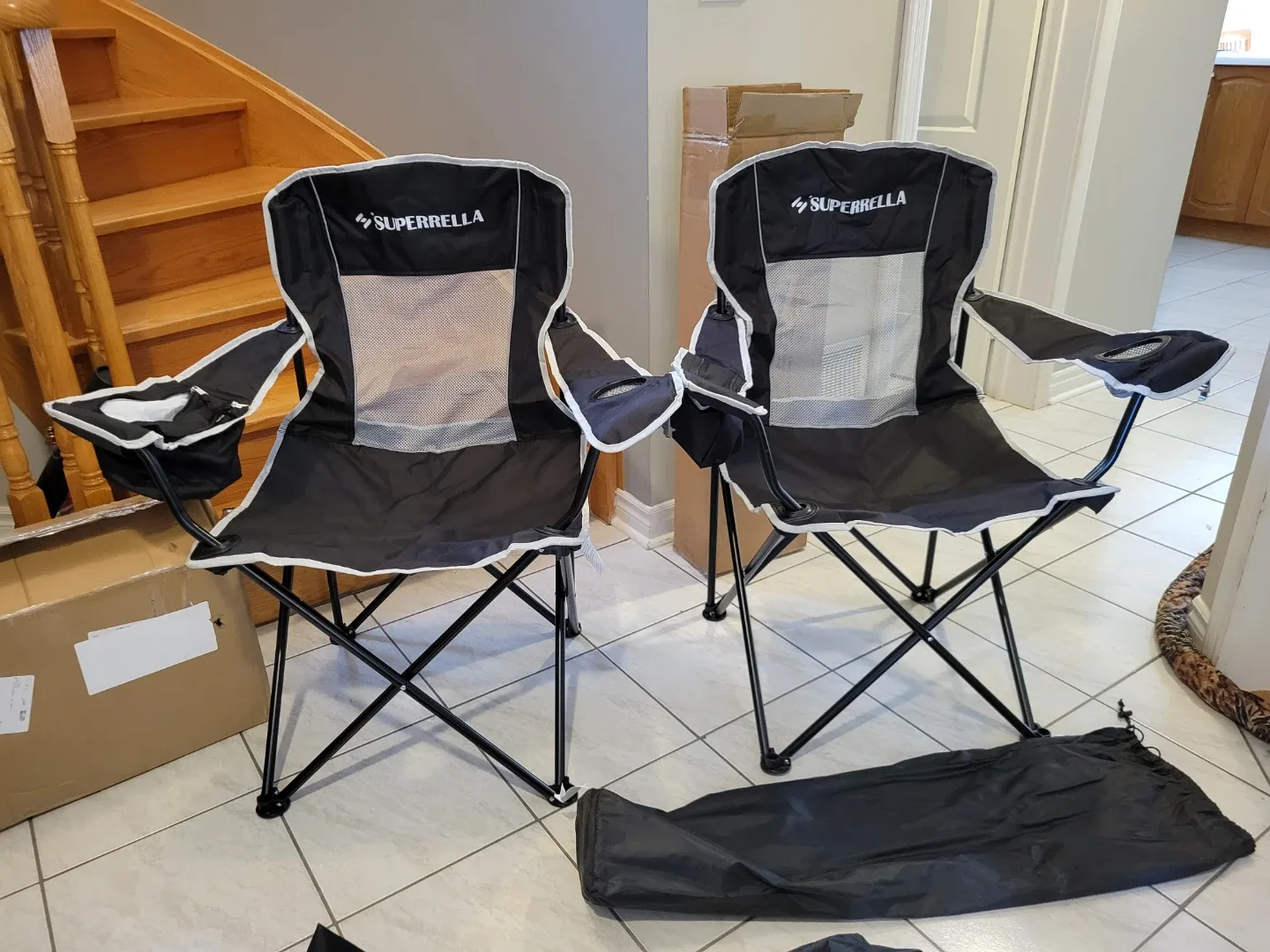 Folding Camping Chair  Set of 2 brand new image indicator(7)