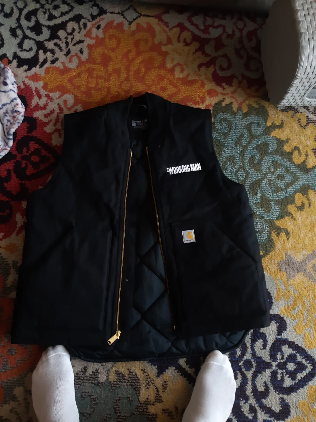 Carhartt 'A Working Man' Relaxed Fit Vest - Size L