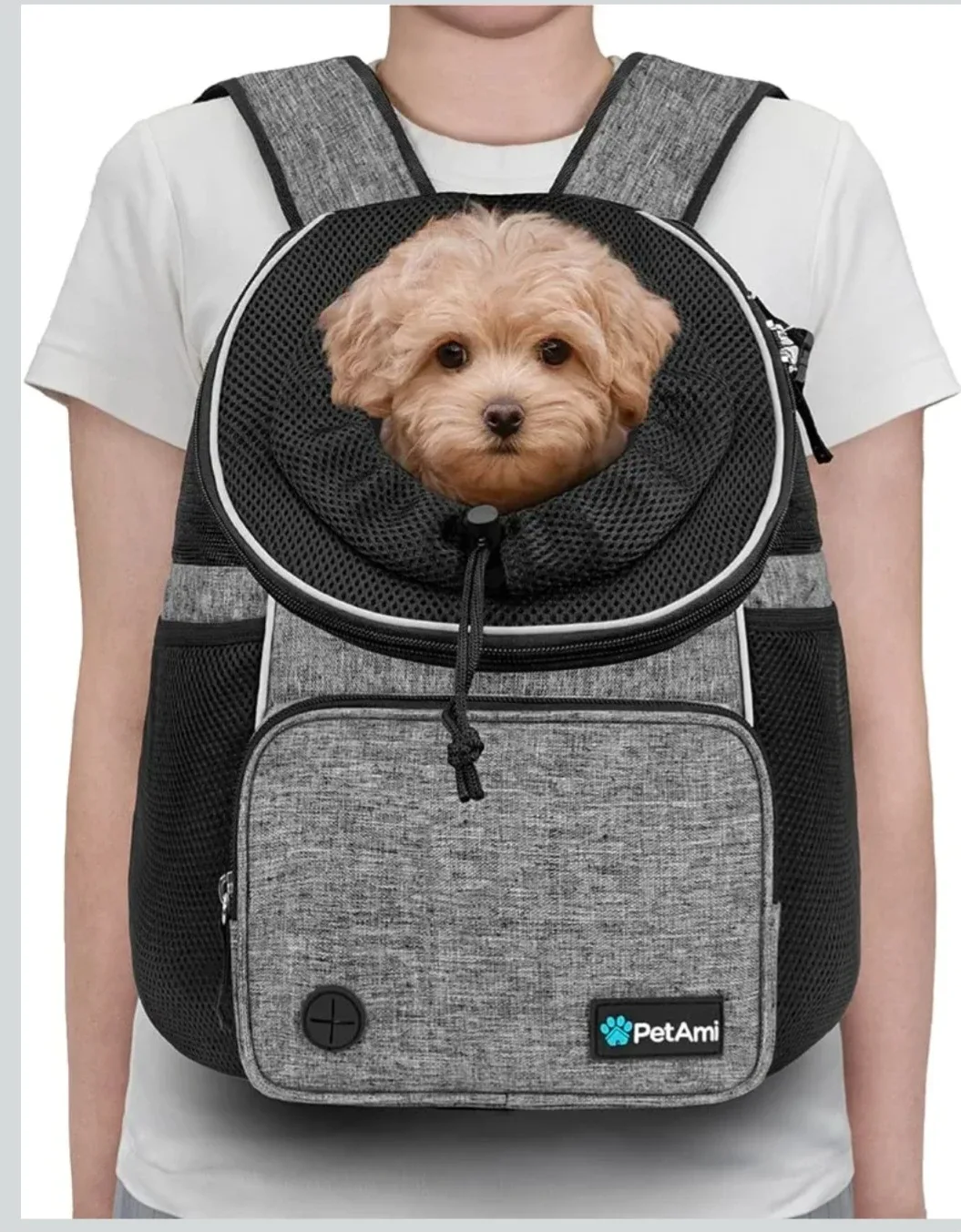 PetAmi Pet Carrier Backpack - Grey image indicator(2)