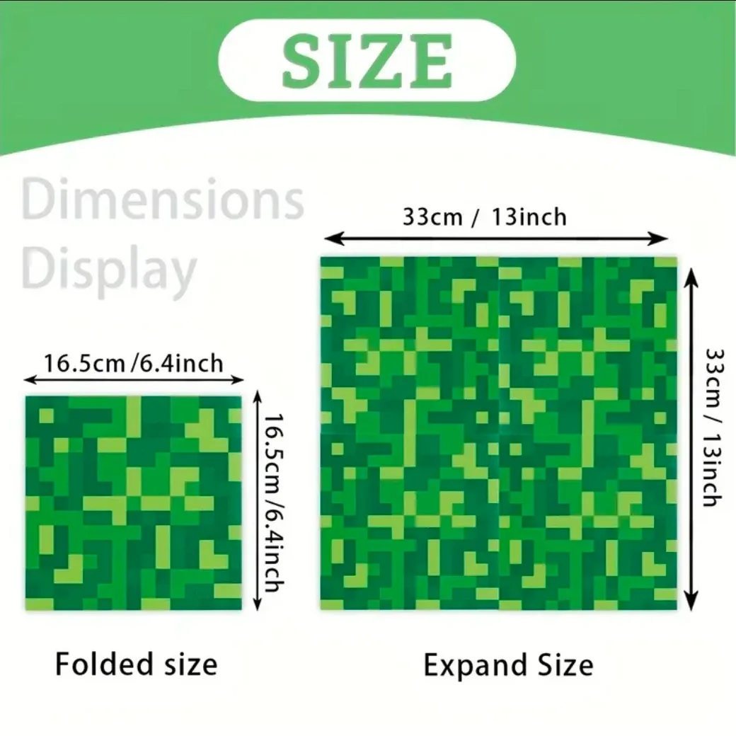 Minecraft Party Tissue Napkins - 20pcs image indicator(2)