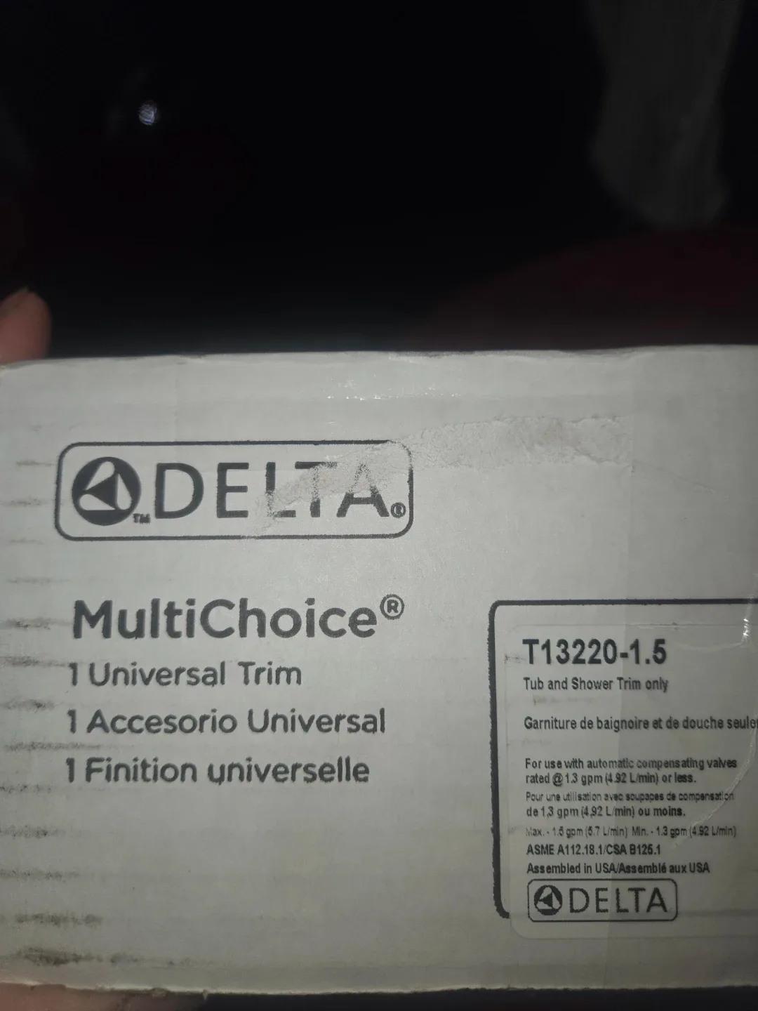 Delta Classic 13 Series Bath & Shower Trim Set - Chrome image indicator(2)