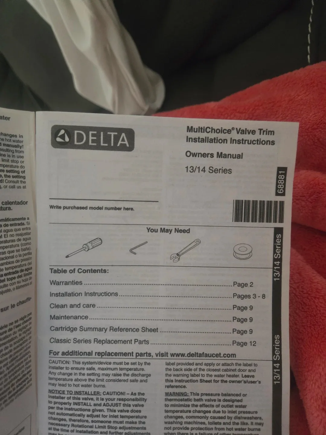 Delta Classic 13 Series Bath & Shower Trim Set - Chrome image indicator(9)