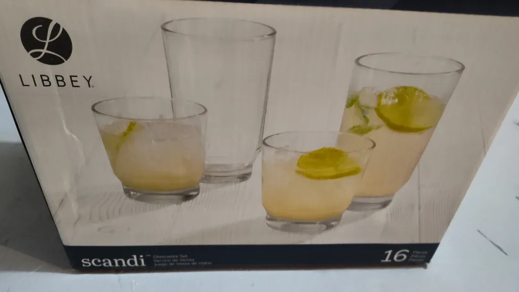 8 Libbey Scandi Glassware
