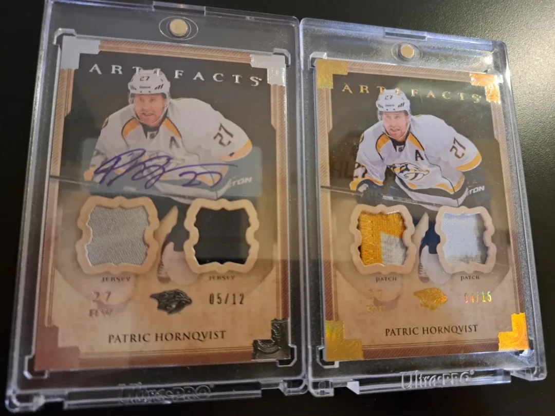 Patric Hornqvist Artifacts Hockey Card Lot