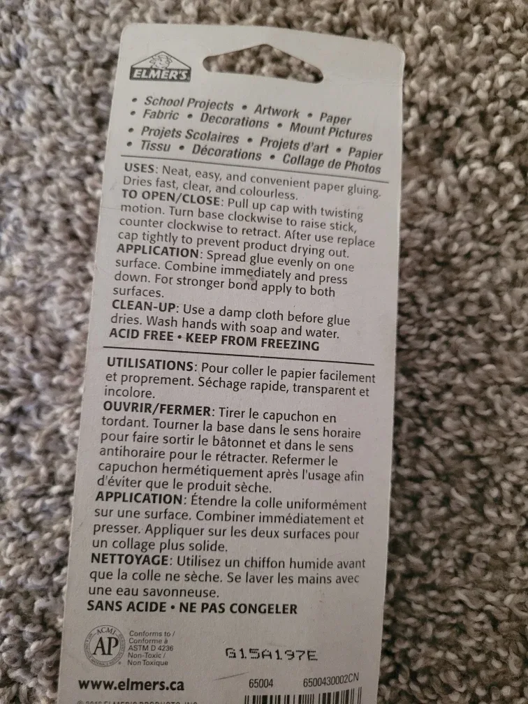 Elmer's Washable School Glue Stick - 40g image indicator(2)