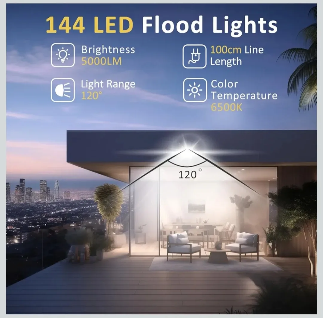 SZHSR/YAHEY 100W LED Flood Light - New in Box image indicator(8)