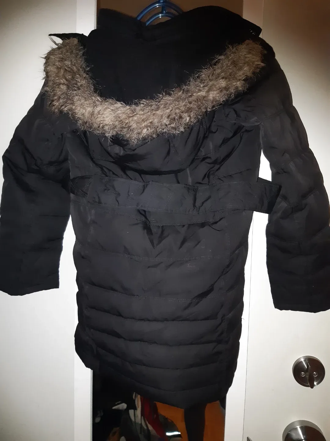 Gap Kids Black Puffer Coat - Size M image indicator(2)