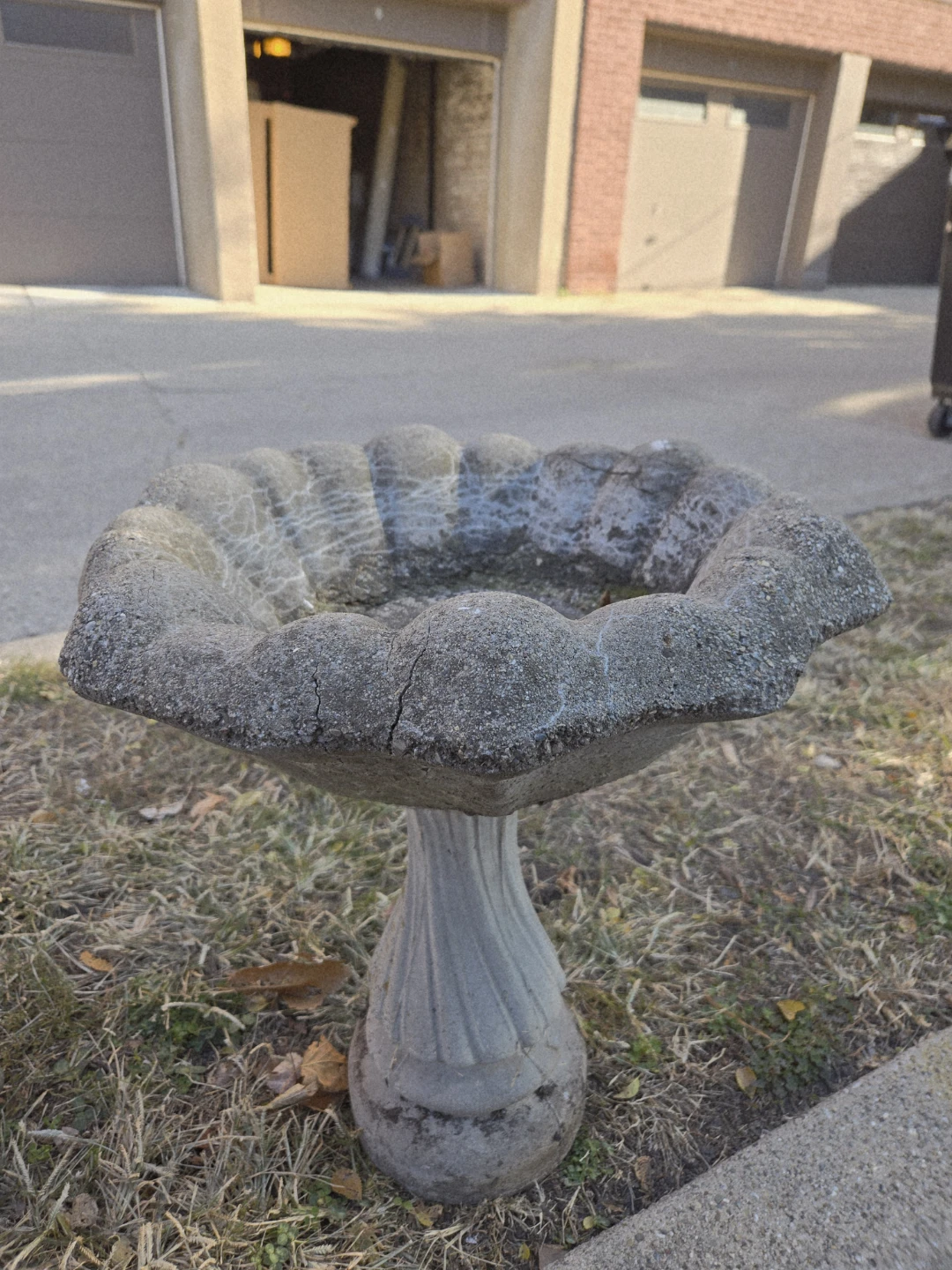 2 pc Concrete Bird Bath