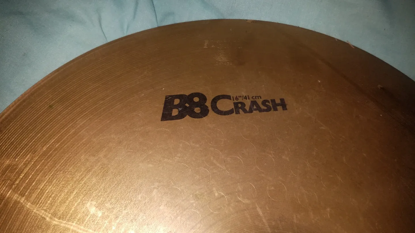 Vintage Sabian B8 16" Crash Cymbal Good Condition image indicator(2)