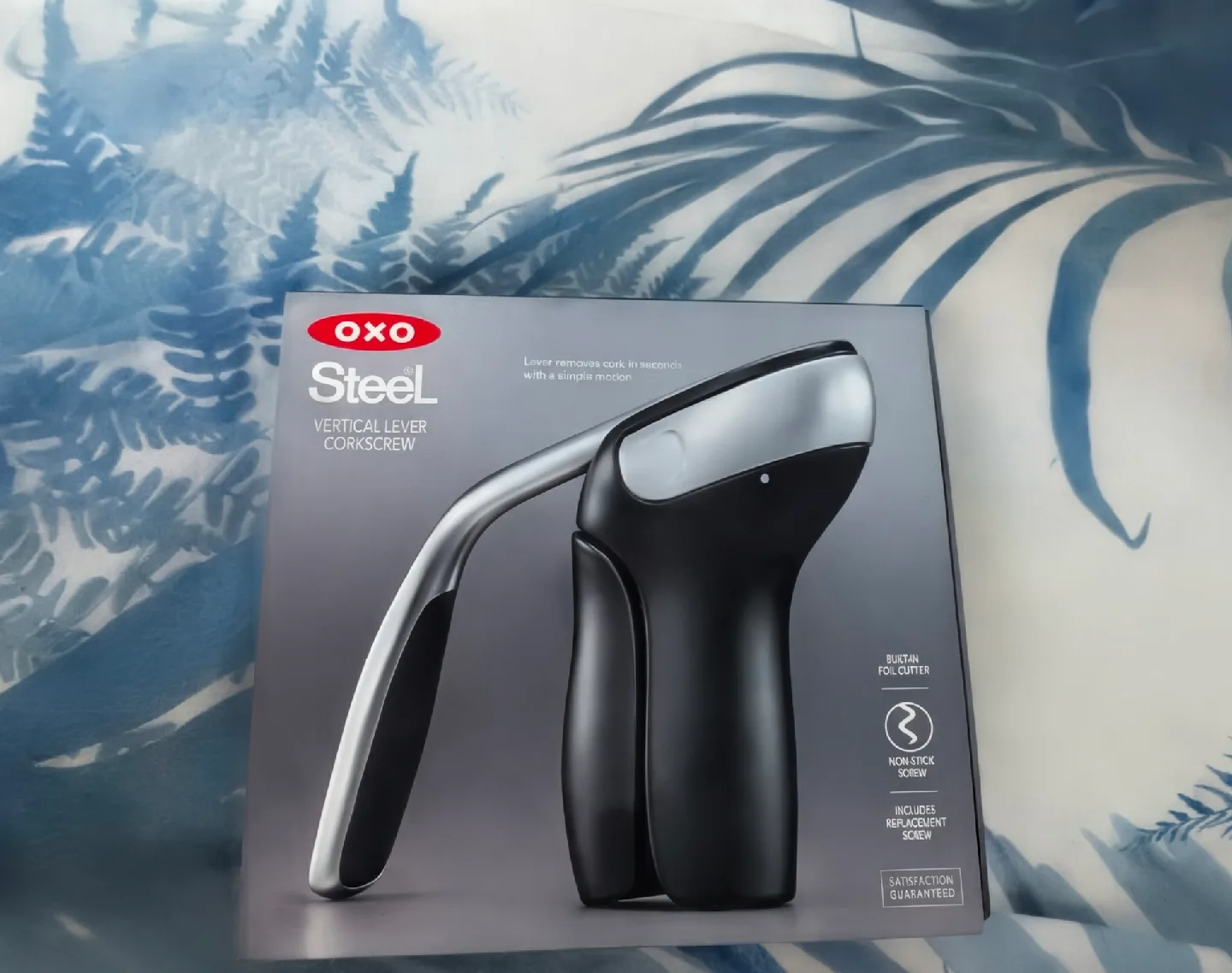 OXO Steel Vertical Lever Corkscrew image indicator(5)