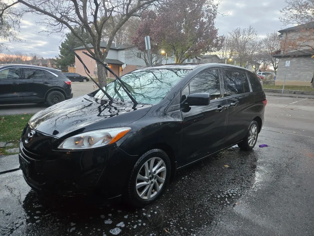 Black Mazda 5 Minivan 2014