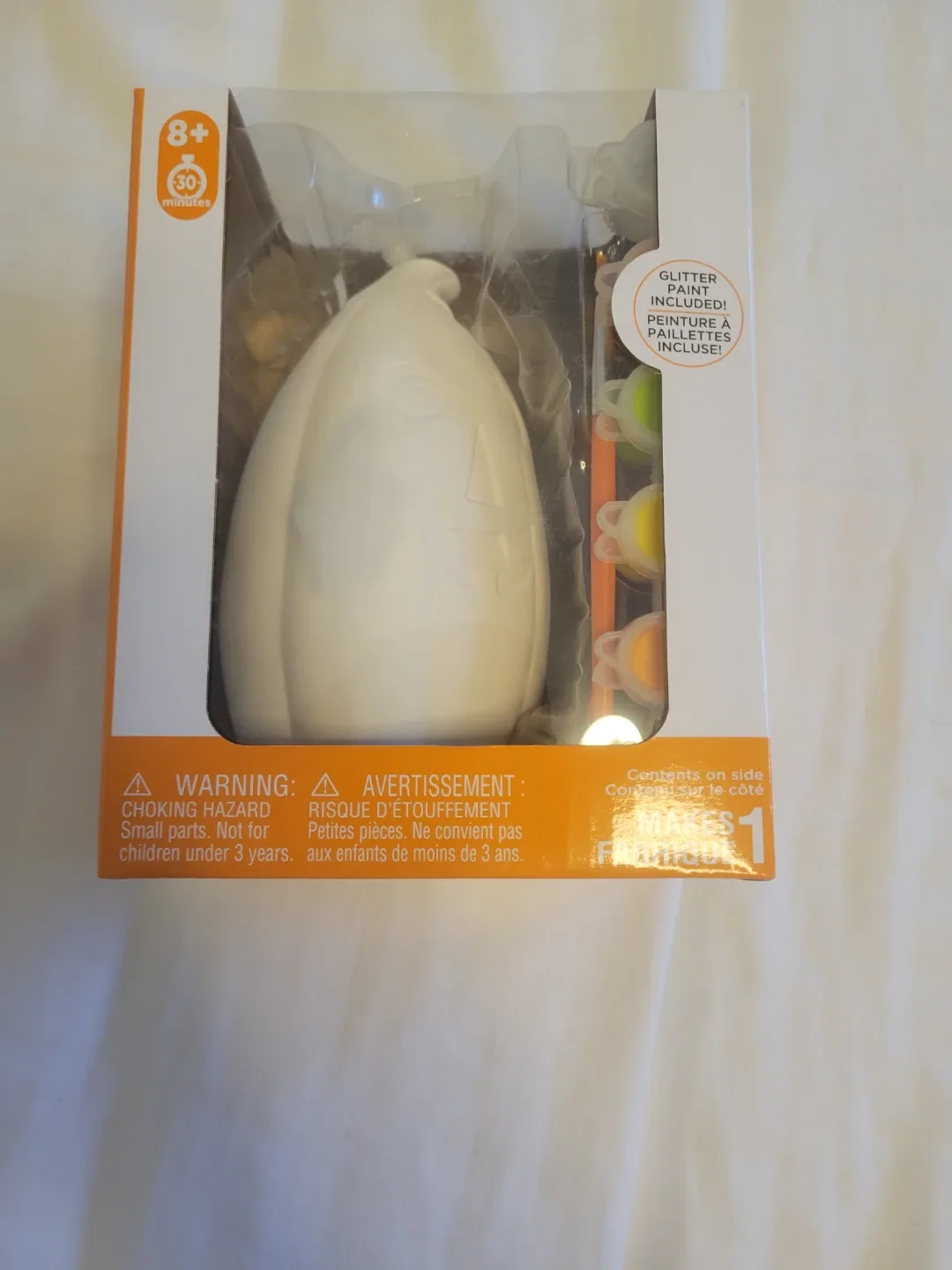 Paint Your Own Ceramic Pumpkin Kit - New