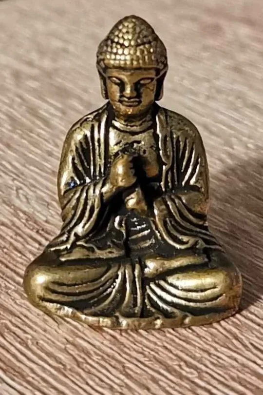 Small Buddha Statue - Bronze Colour