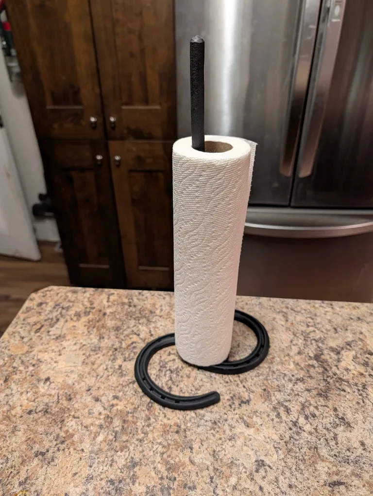 Horseshoe Paper Towel Holder