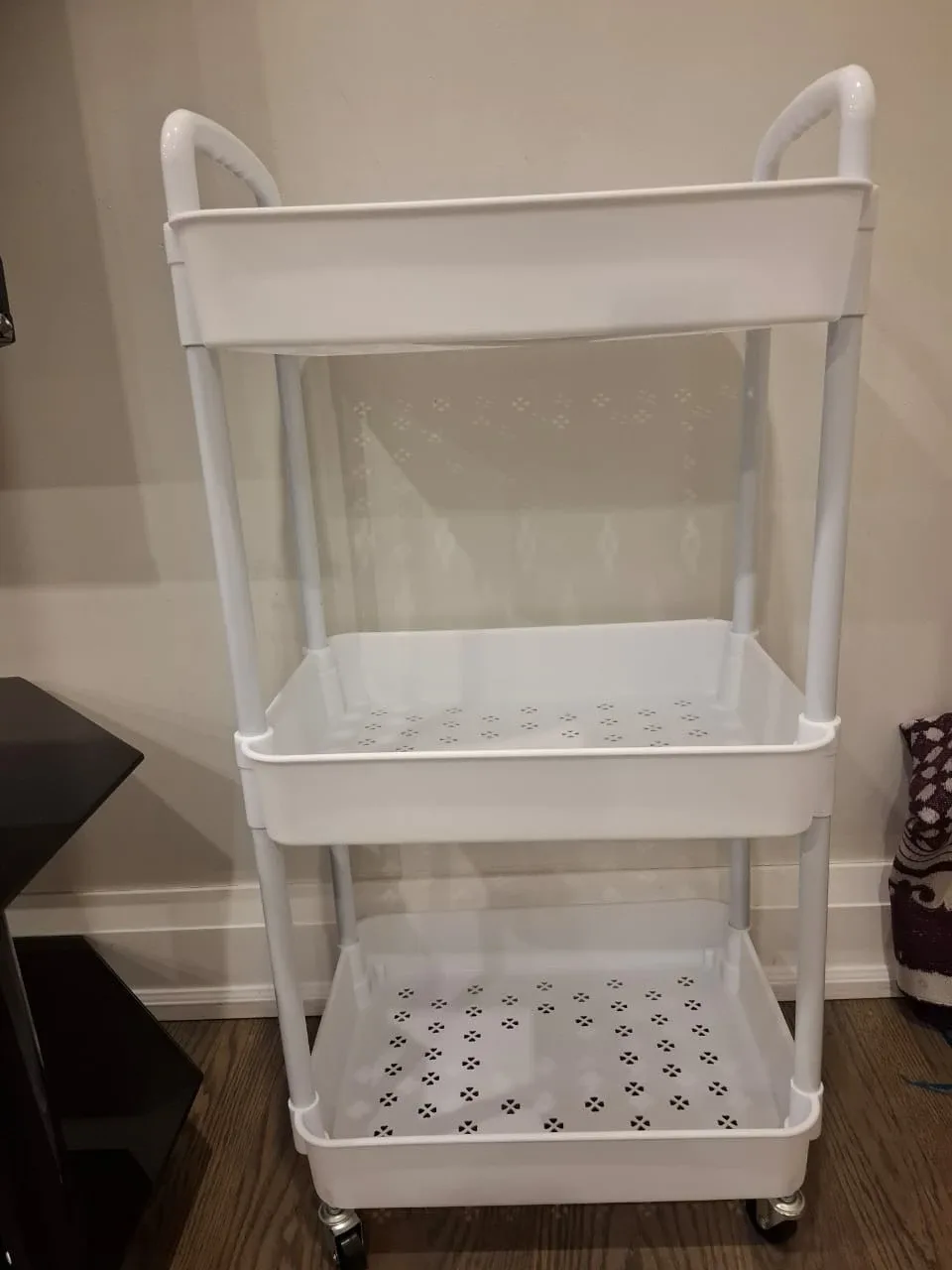 White 3-Tier Utility Cart