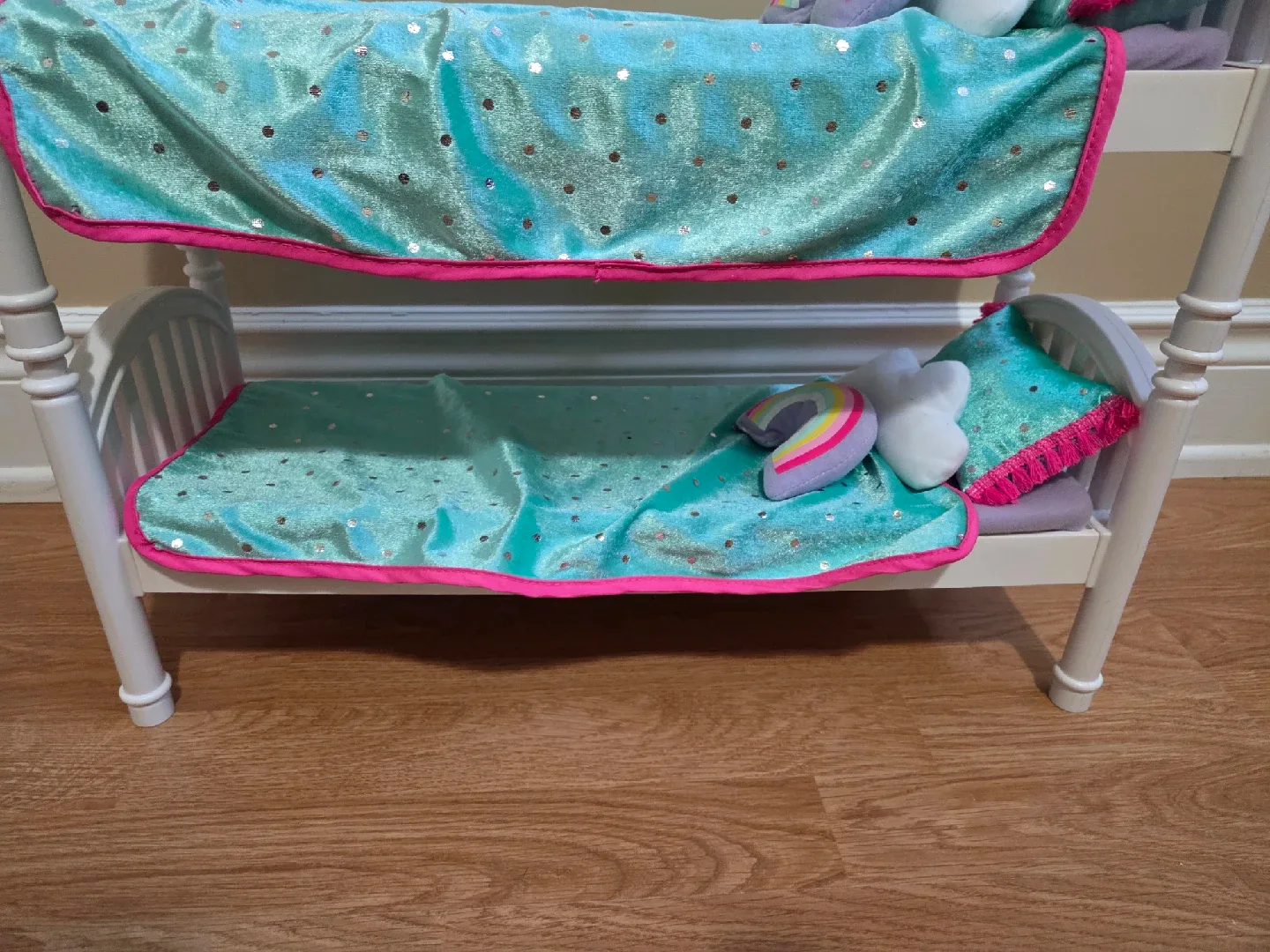 Doll Bunk Bed with Bedding image indicator(3)