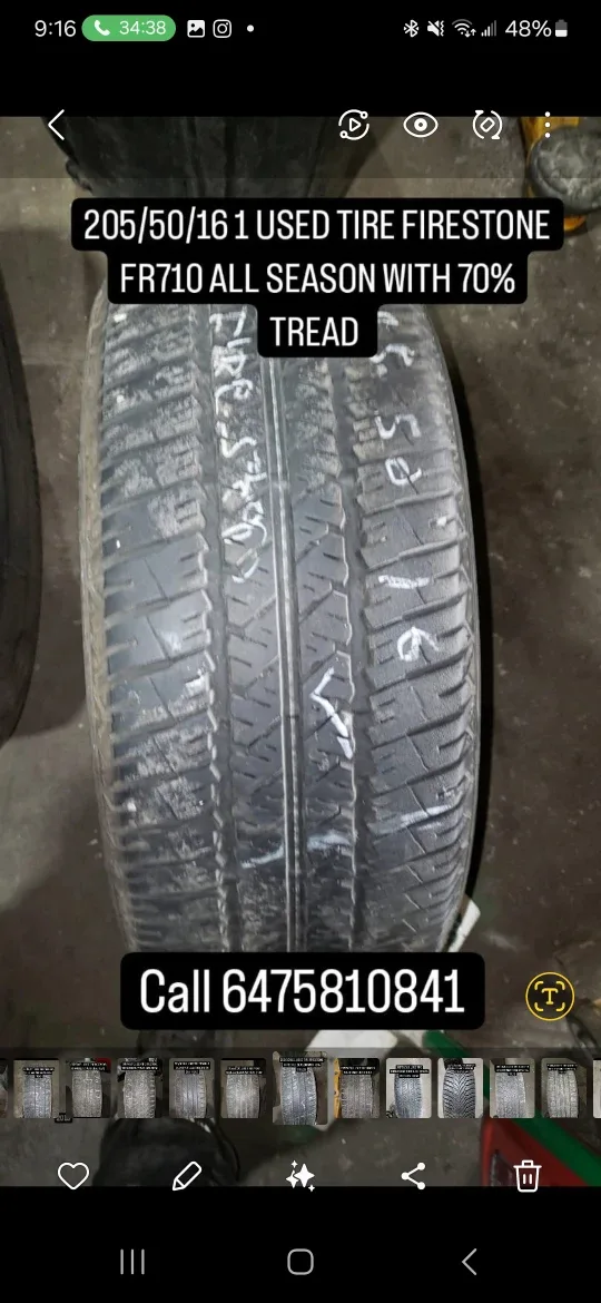 Firestone FR710 All Season Tire 205/50/16
