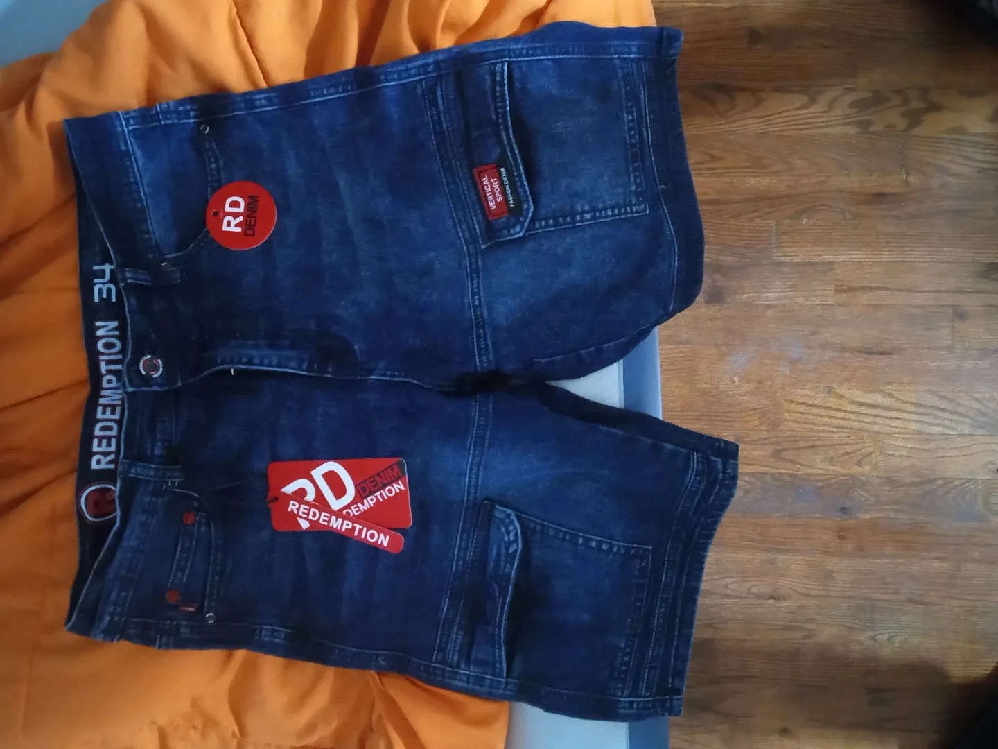 New "RD Redemption Denim Shorts Size 34