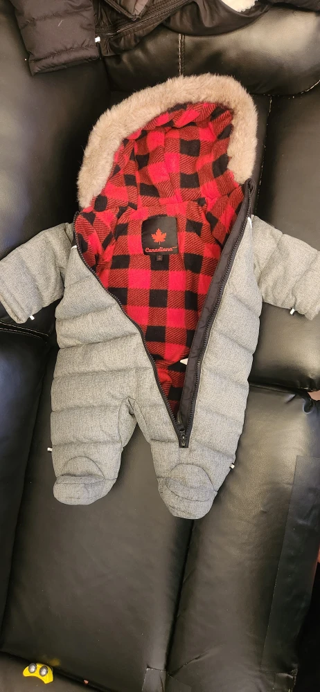 Canadiana Baby Snowsuit - Grey - photo 3