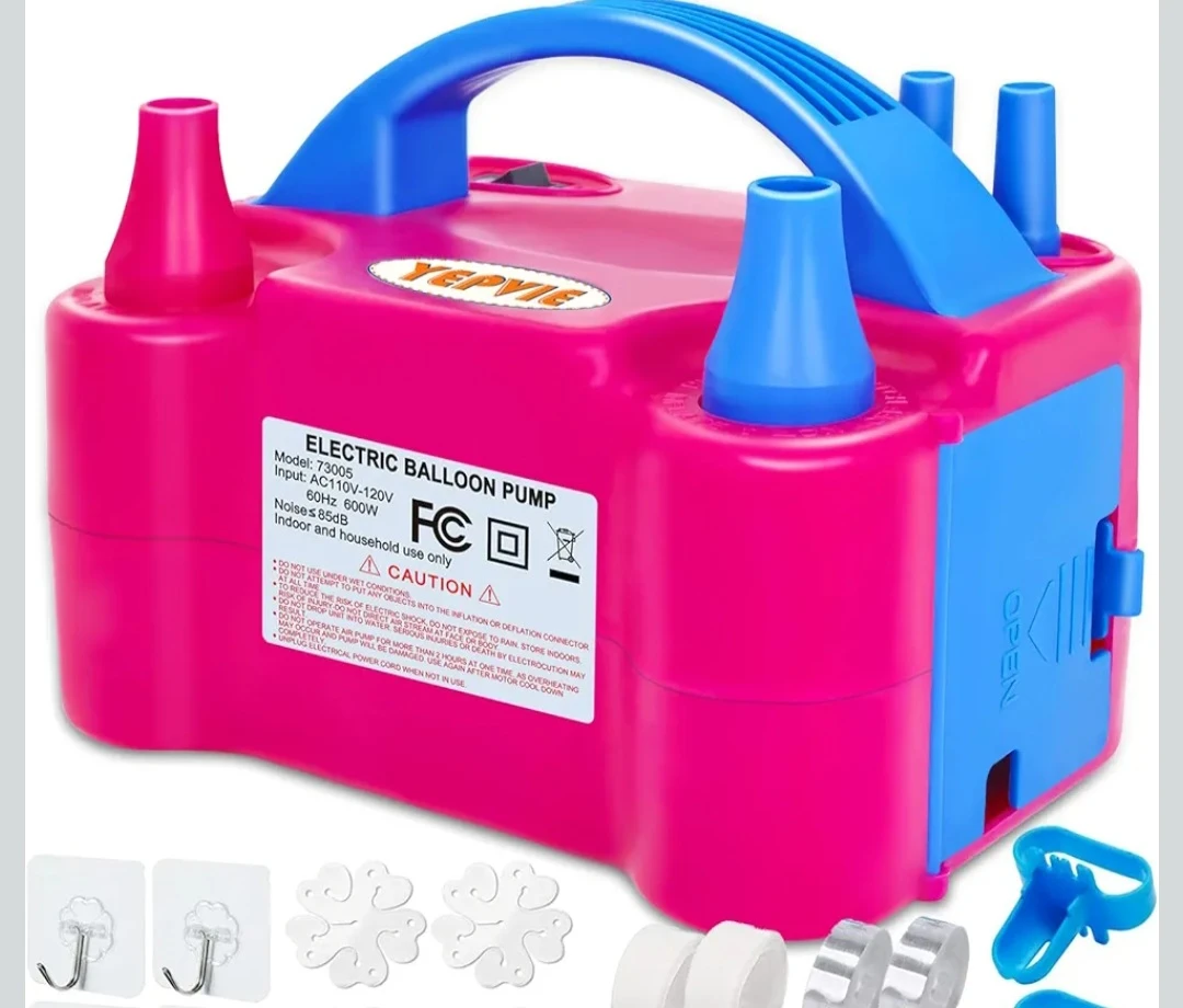 Electric Balloon Pump, Portable 2 Modes Balloon Blower Machine