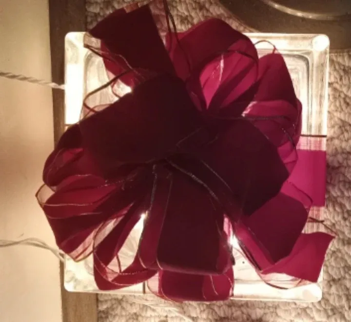 Glass Block Christmas Decoration with Lights image indicator(5)