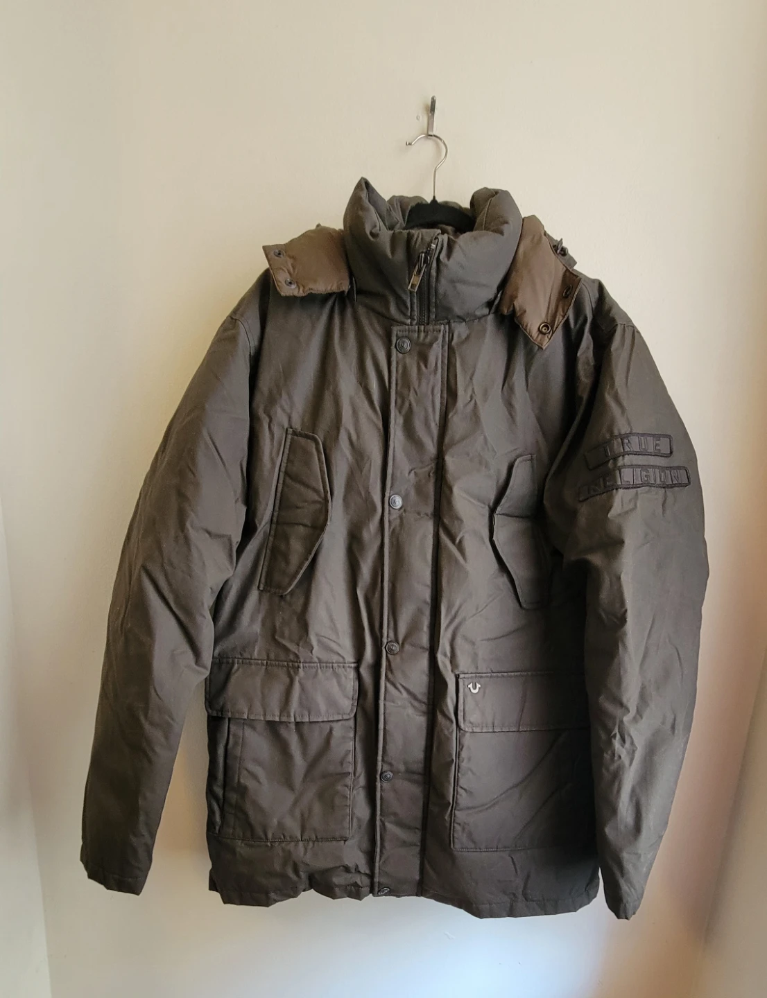 True Religion L/S Parka Jacket - X-Large