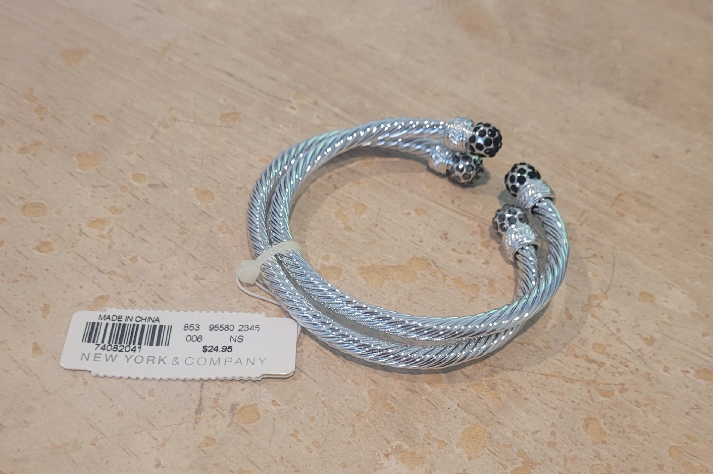 NY&Company Twin Silver Bangle Bracelet set