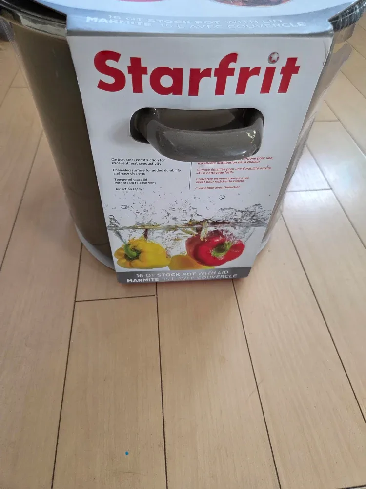 Starfrit 16 QT Stock Pot with Lid - New in Box!