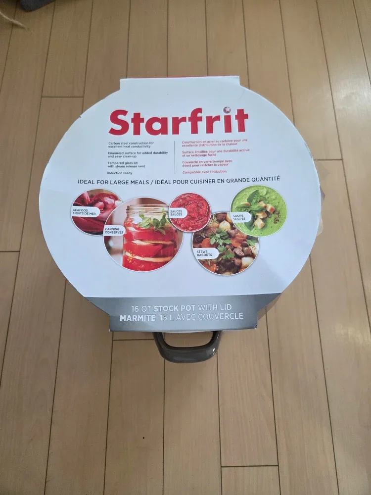 Starfrit 16 QT Stock Pot with Lid - New in Box! image indicator(4)
