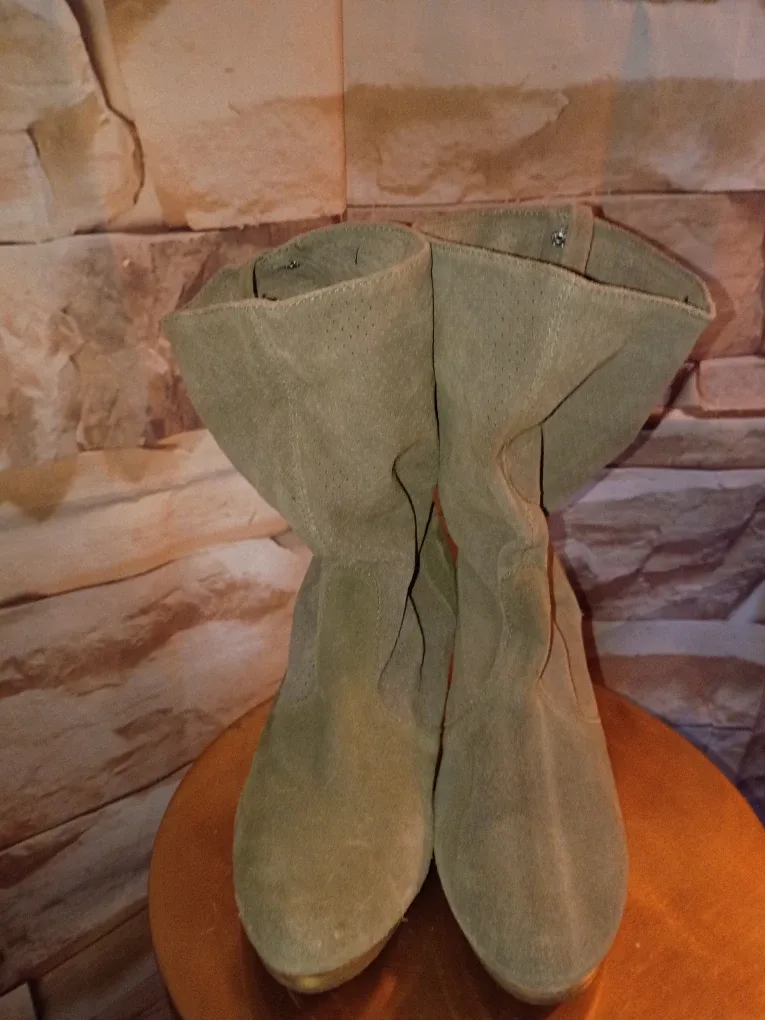 Rag & Bone Suede Wedge Boots 8.5 image indicator(8)