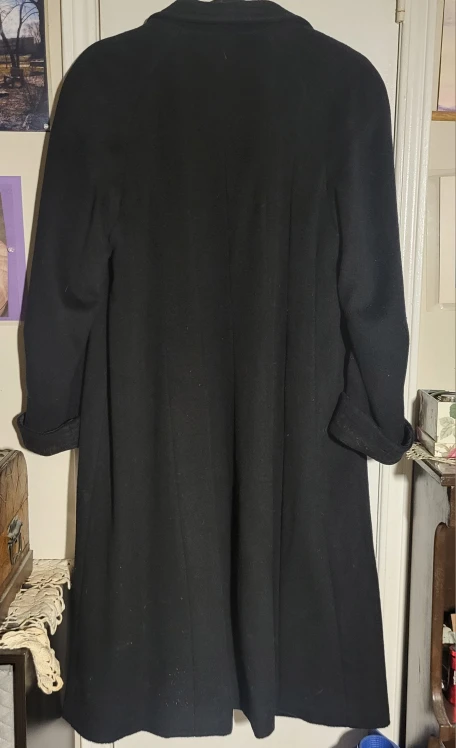 Searle Black Wool Coat - Size 8 - photo 2