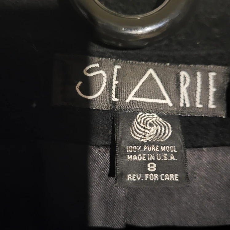 Searle Black Wool Coat - Size 8 - photo 3