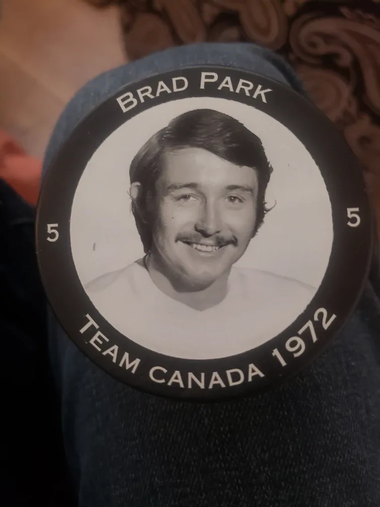 Brad Park 1972 Commerative puck