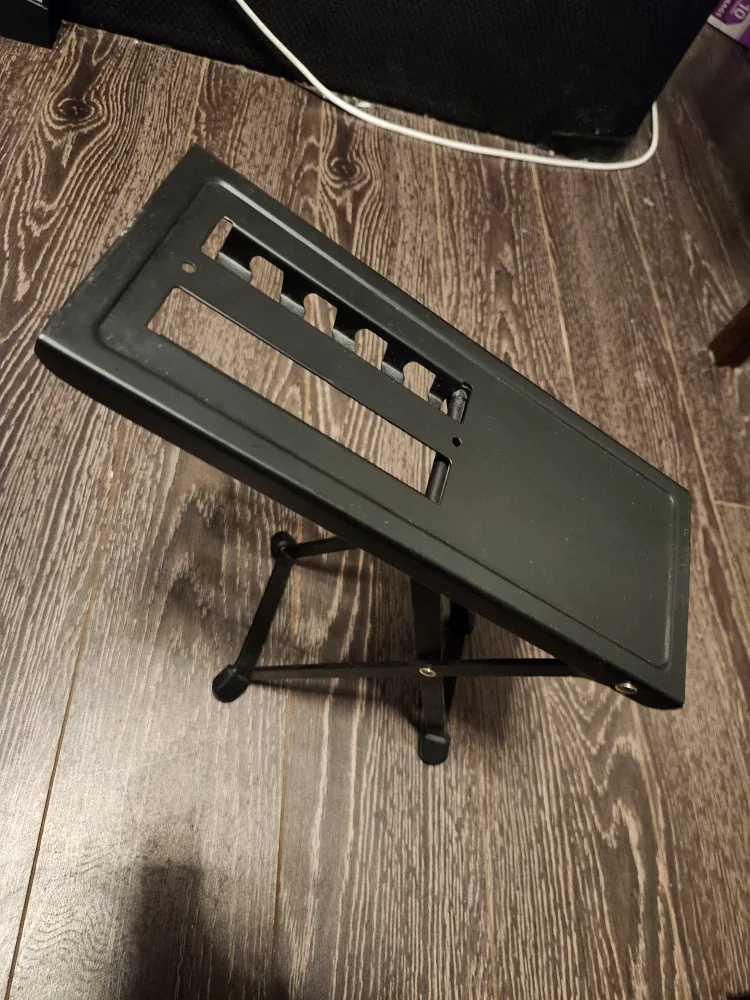 Guitar Foot Rest - Adjustable Black Metal
