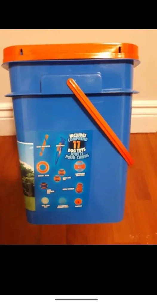 Chuckit! Dog Toys Bucket - 11 Toys New only two left $40 image indicator(2)