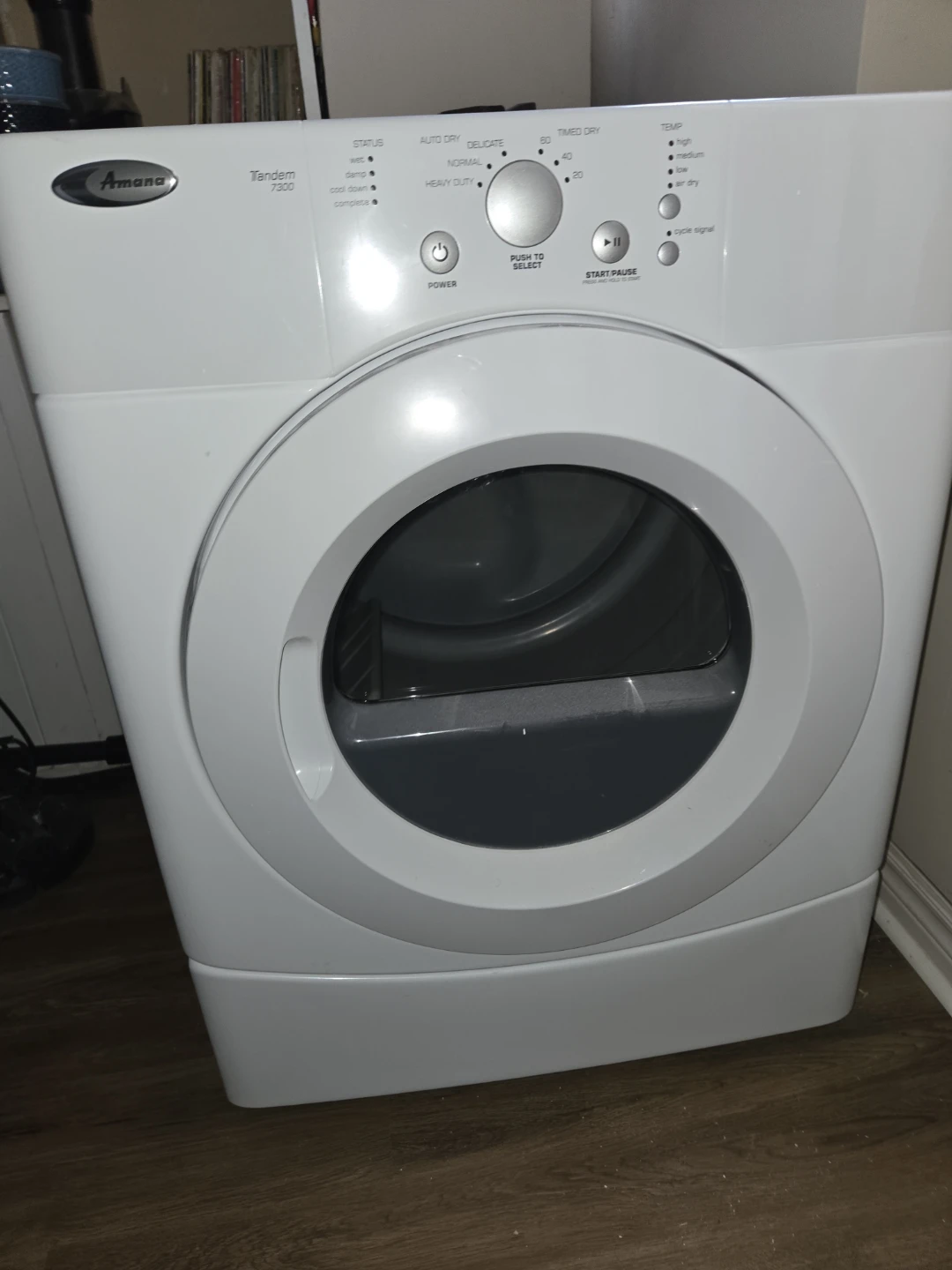 Amana Tandem 7300 White Clothes Dryer - photo 4