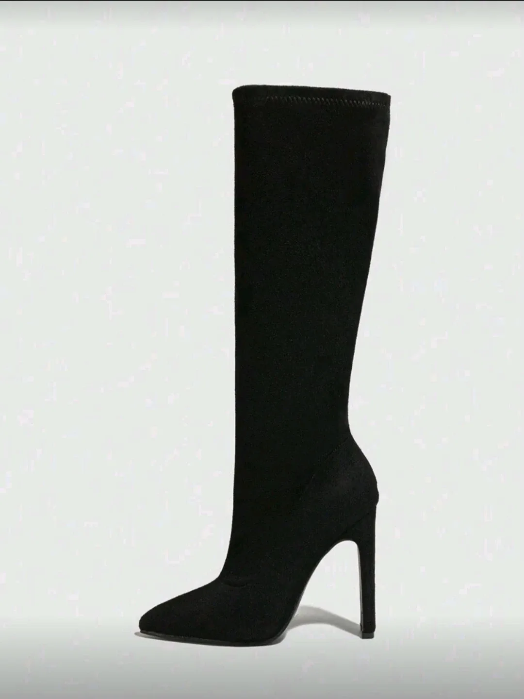 Black Knee High Stiletto Boots image indicator(2)