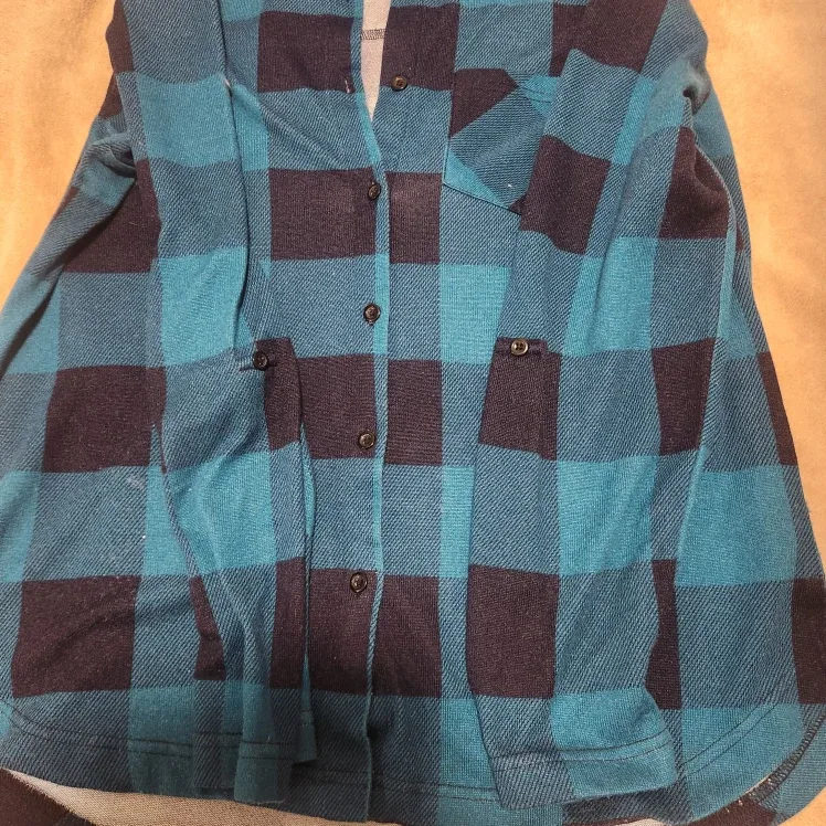 Green & Black Plaid Flannel Shirt image indicator(5)