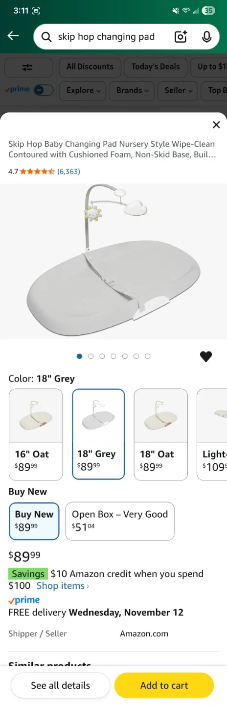 Skip Hop Wipe Clean Changing Pad image indicator(8)