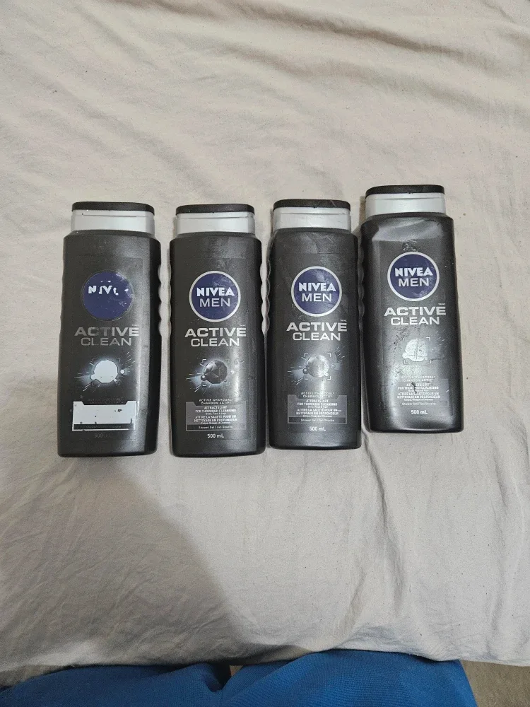 Nivea Men Active Clean - 4 bottles