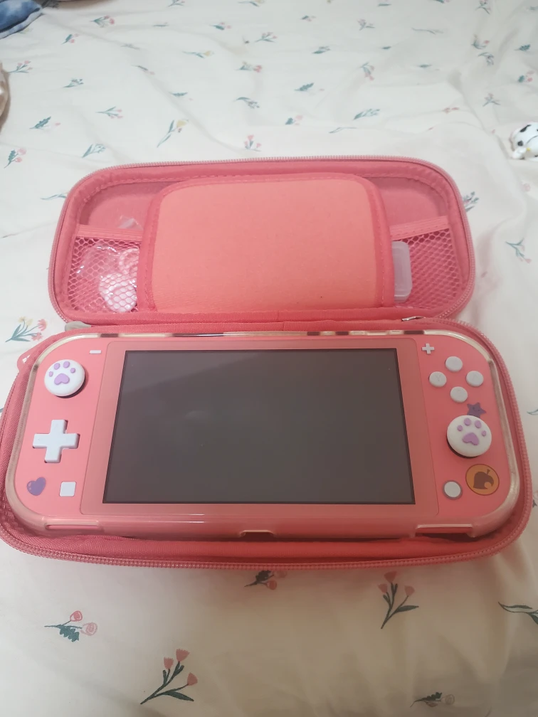 Nintendo Switch Lite Coral with Case