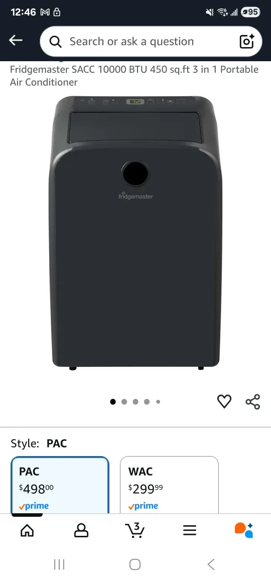 Fridgemaster SACC 10000 BTU Portable Air Conditioner