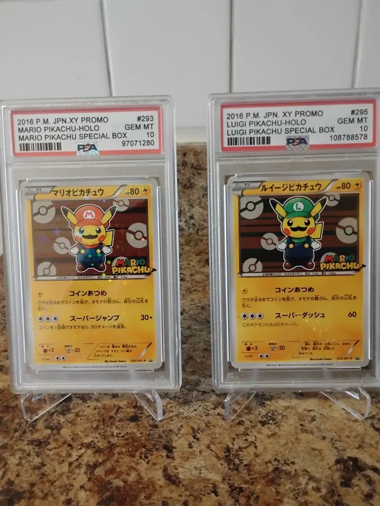 PSA 10 Mario & Luigi Pikachu JAPAN PROMO