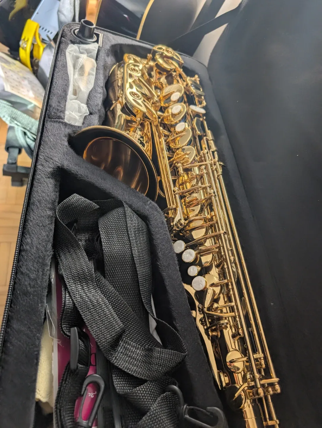 Brand New Glory Professional Gold Lacquer Alto Saxophone image indicator(3)