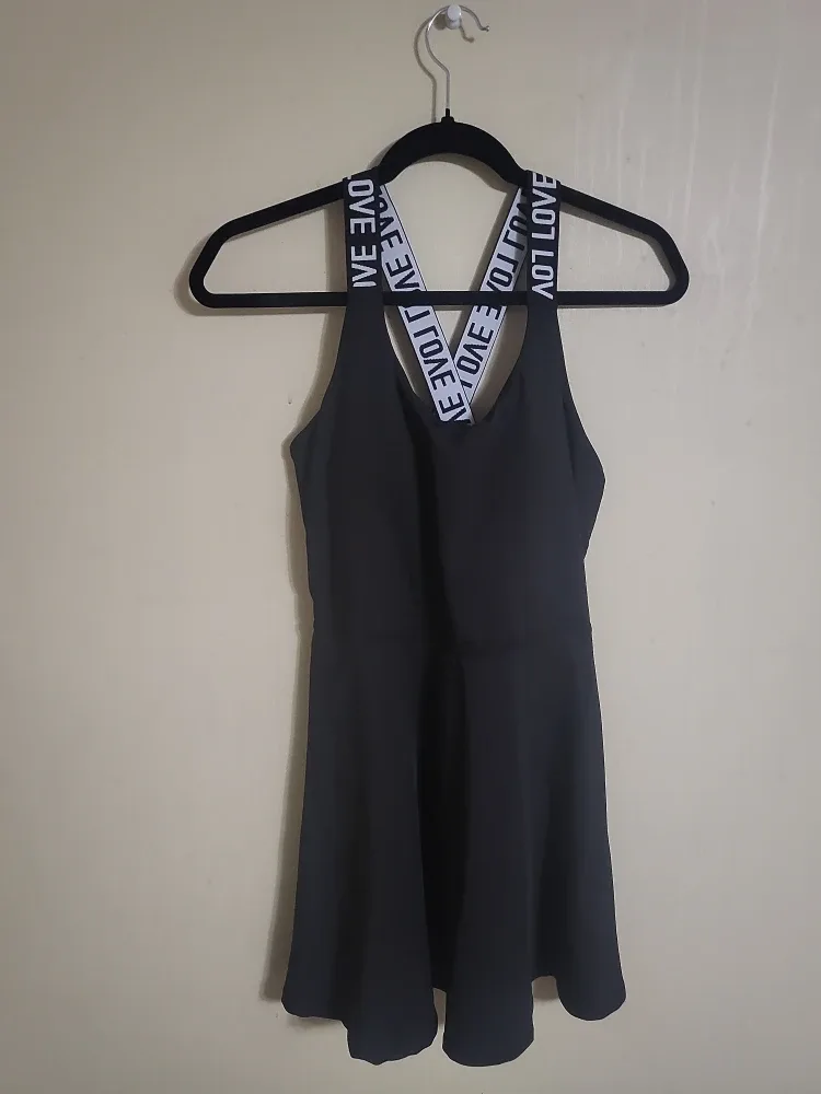 Black Dress with LOVE Straps