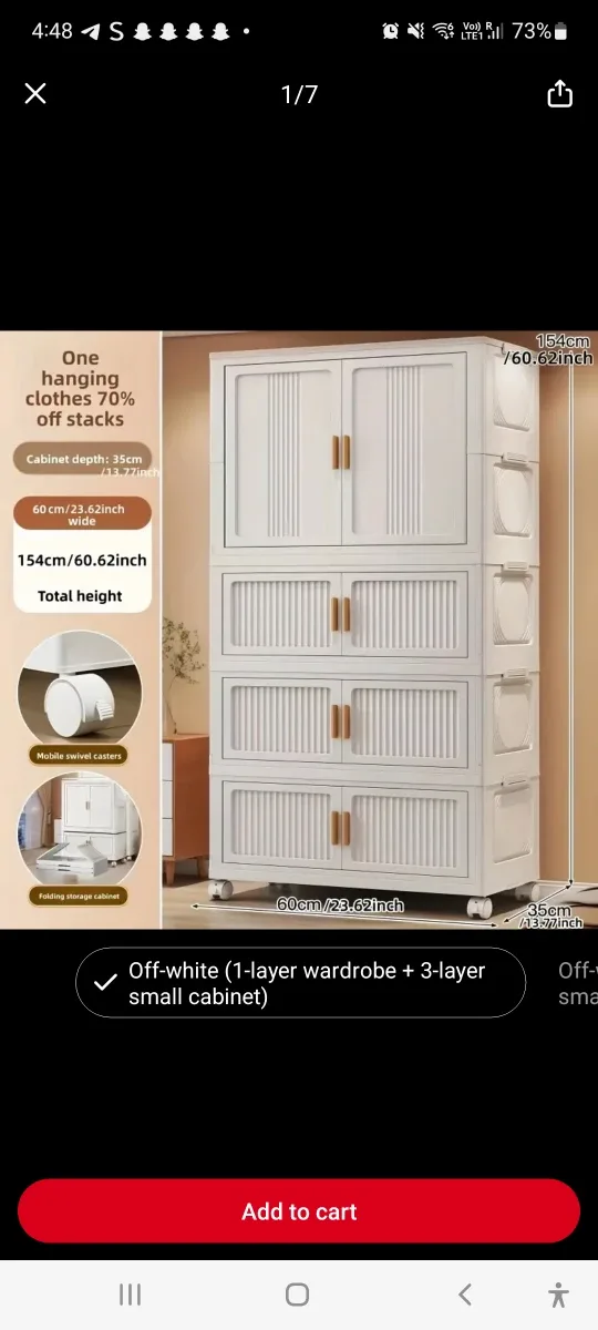 Brand new  sealed wardrobe storage cabinet