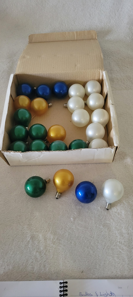 Vintage Christmas Light Bulbs - Multi-Colour