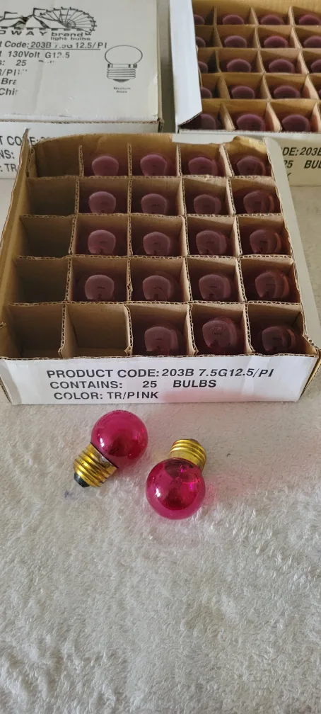 Vintage Christmas Light Bulbs - Multi-Colour image indicator(2)