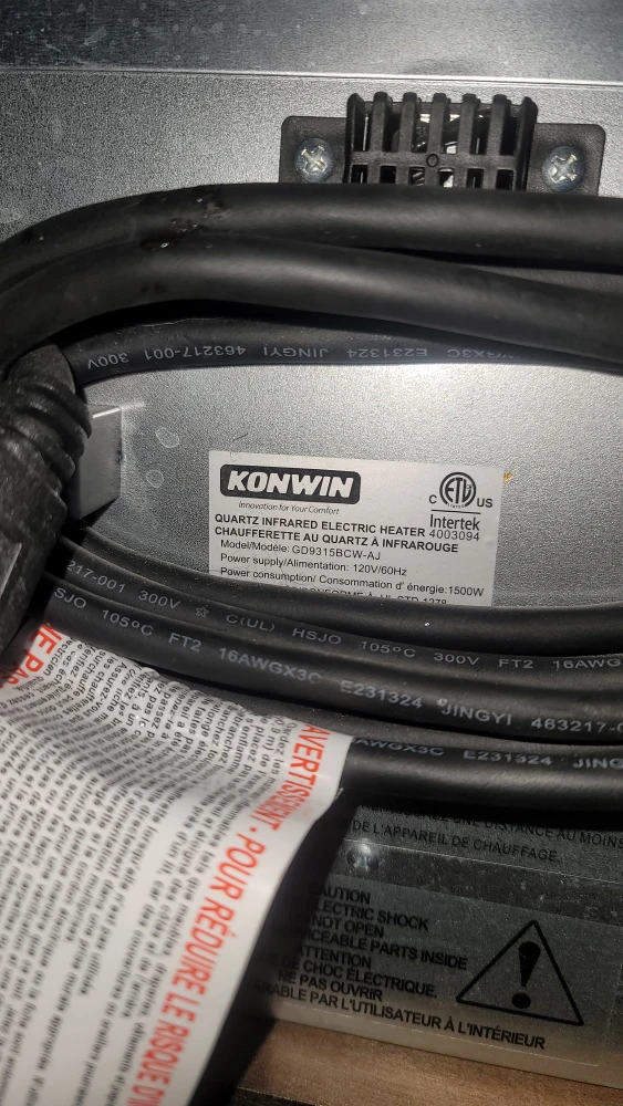 Konwin Quartz Infrared Electric Heater - photo 2